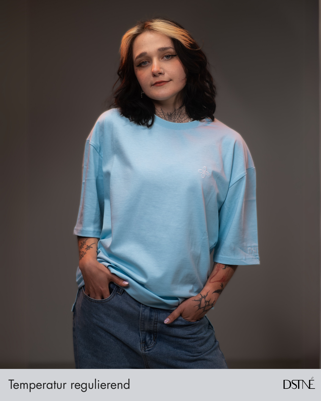 Essential Oversized Tee - Babyblue