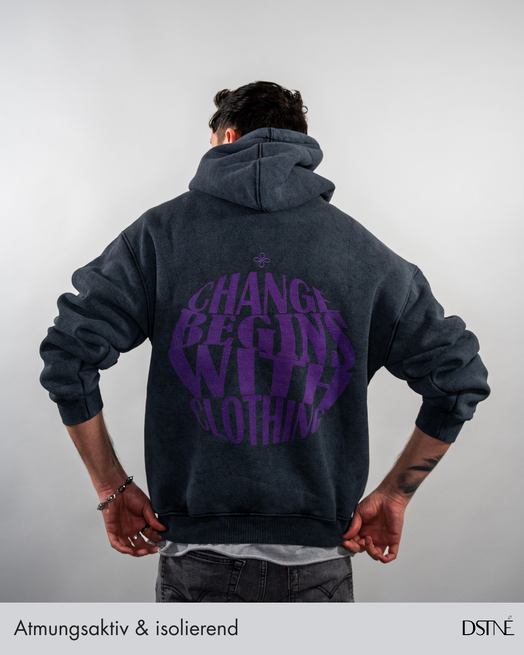 Oversized Hoodie - Change Begins With Clothing