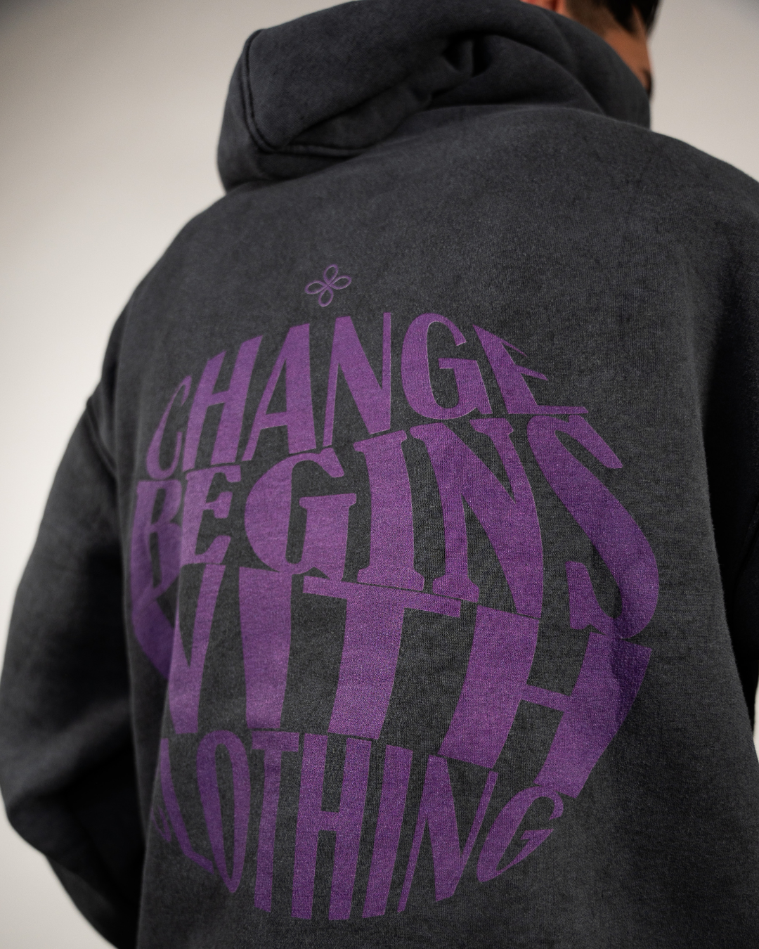 Oversized Hoodie - Change Begins With Clothing