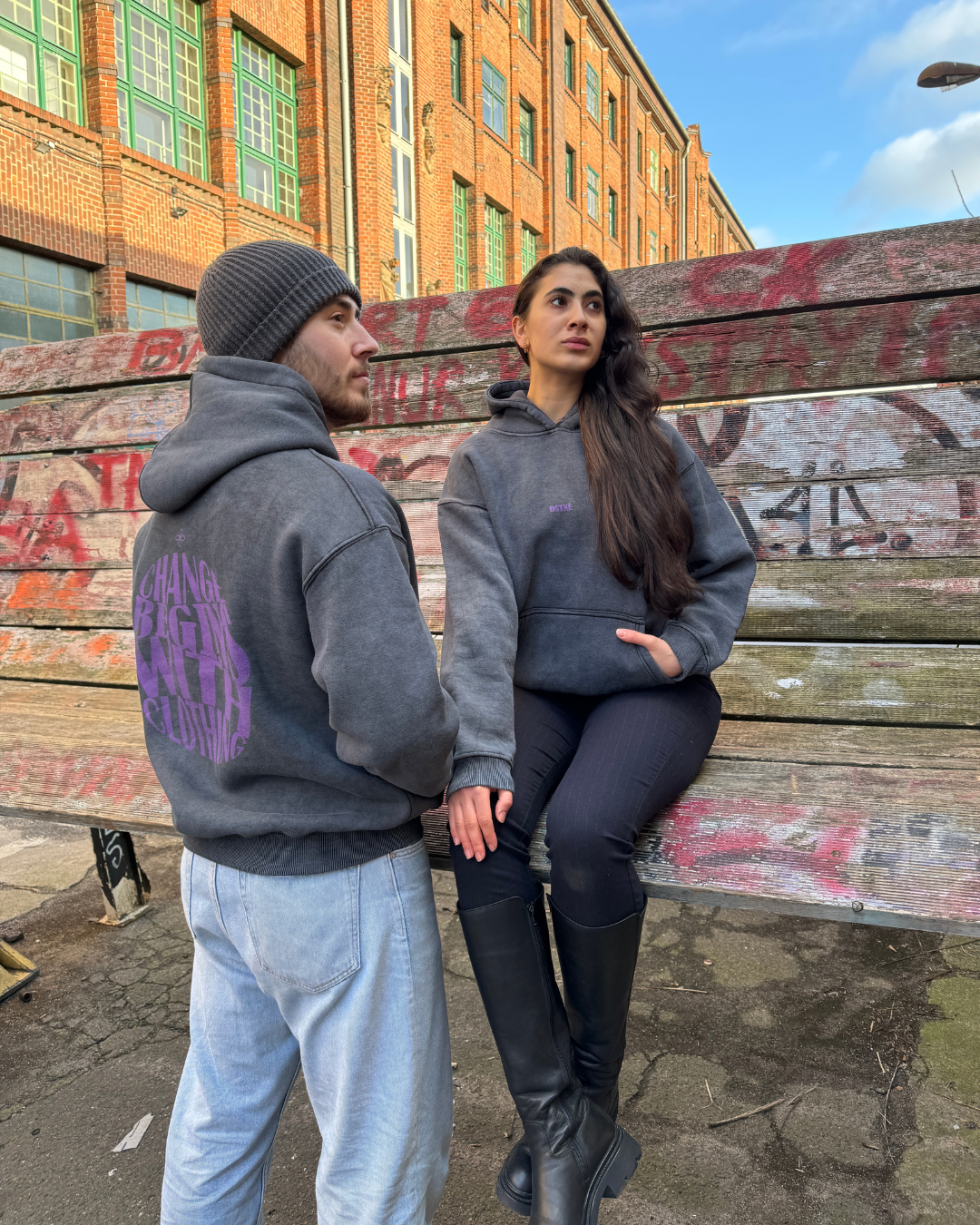 Oversized Hoodie - Change Begins With Clothing