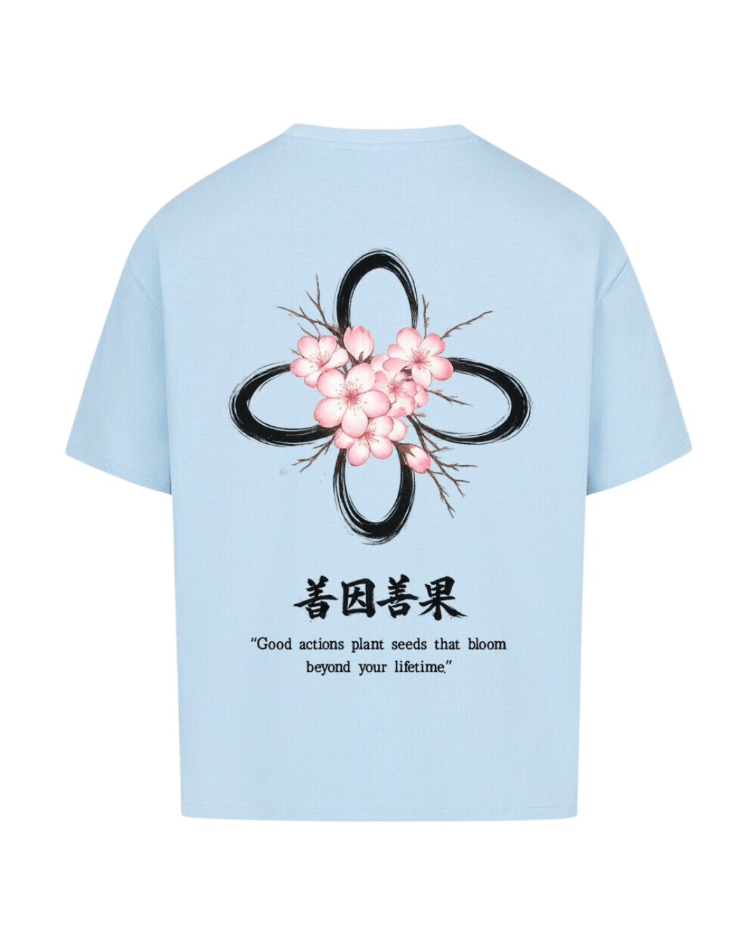 Babyblau Oversized Tee - Sakura - Destinée Clothing