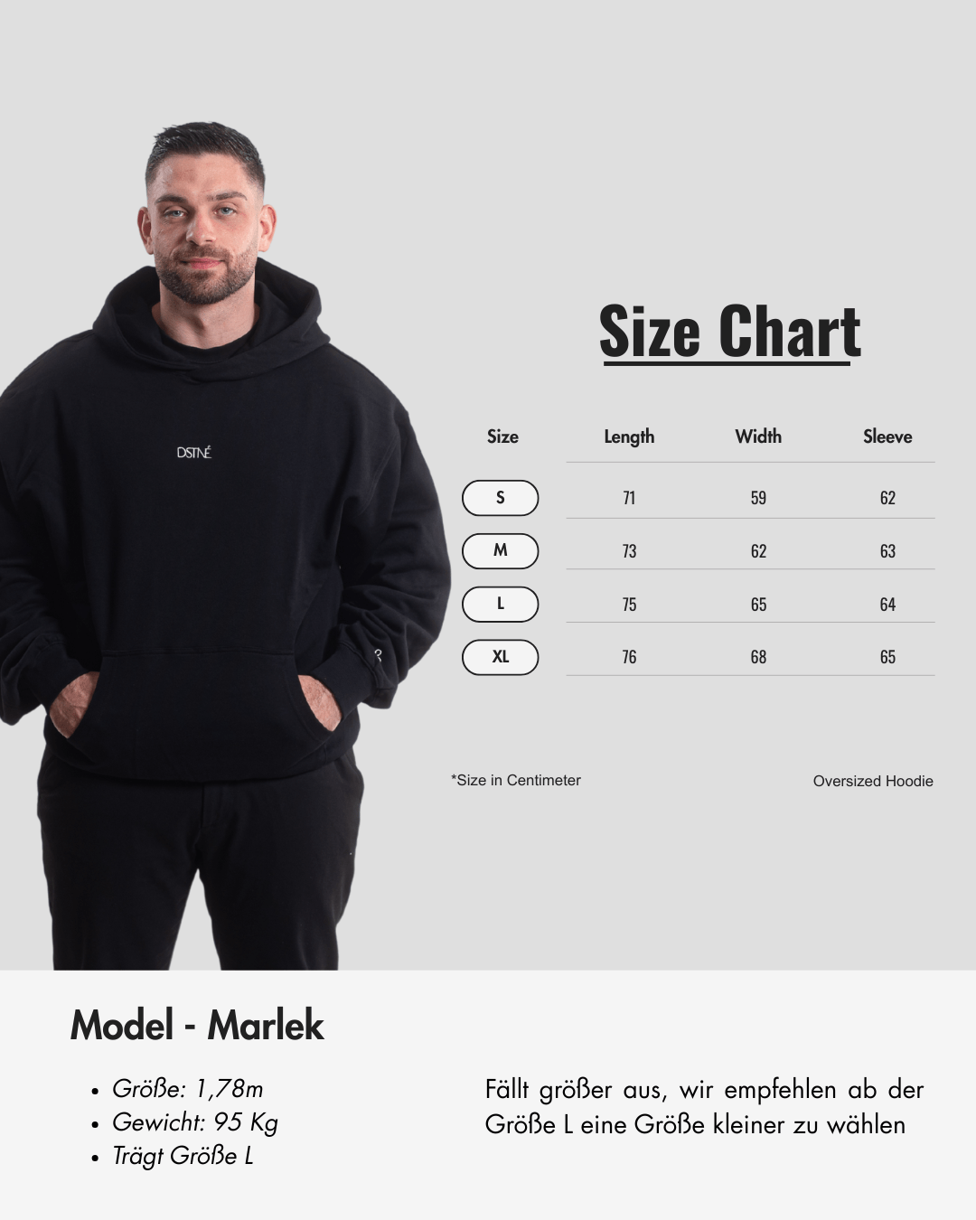 Oversized Hoodie - Trapped Heart - Destinée Clothing