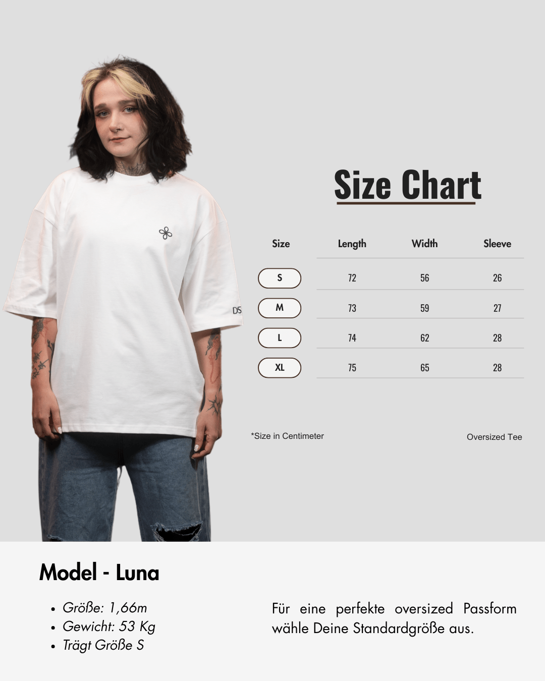 Oversized Tee - Unique Navy Green - Destinée Clothing