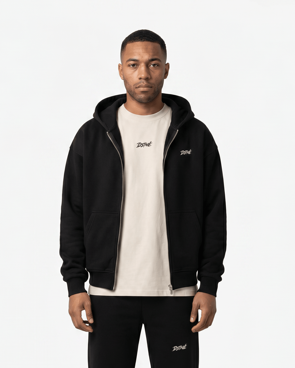 Oversized Zipper Hoodie - Sakura - Destinée Clothing