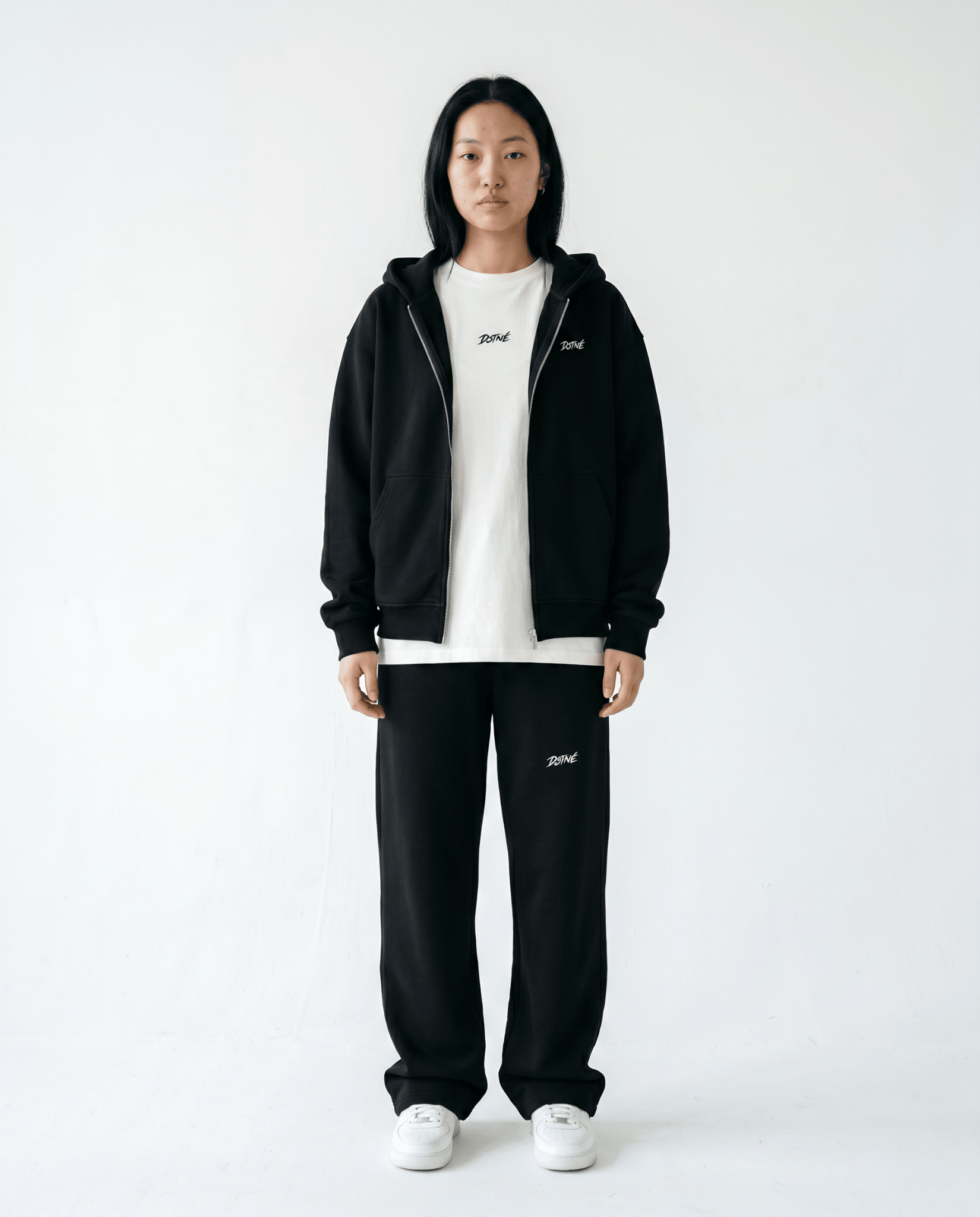 Oversized Zipper Hoodie - Sakura - Destinée Clothing
