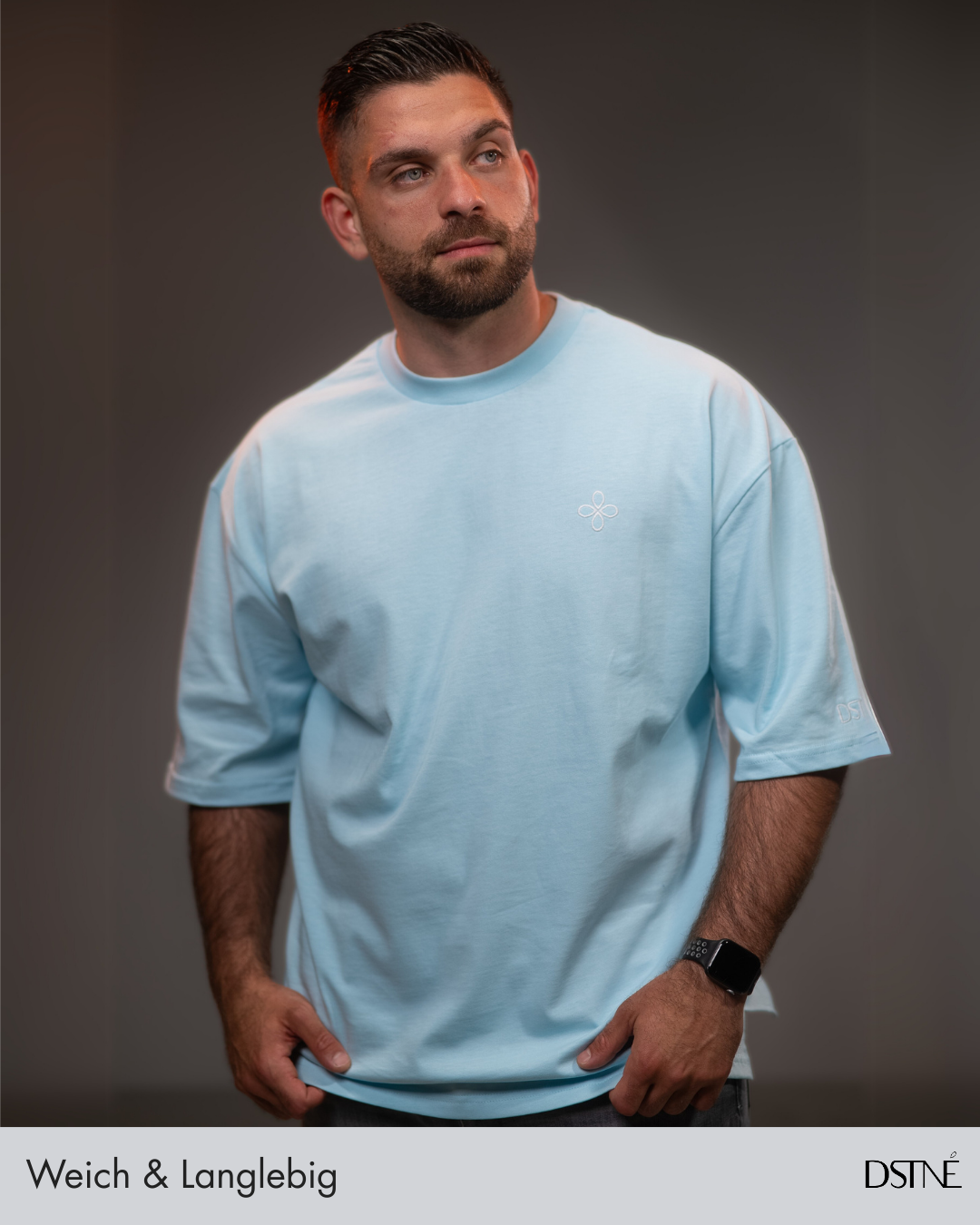 Essential Oversized Tee - Babyblue