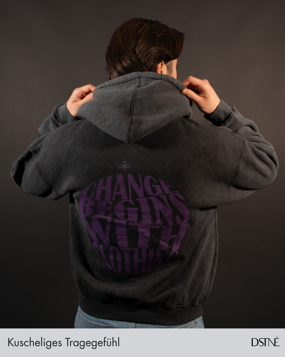Oversized Hoodie - Change Begins With Clothing