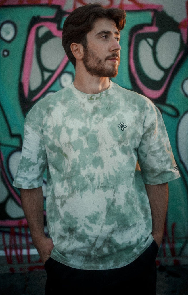 DSTNÉ - Unique Navy Green Oversized Tee - Destinée Clothing