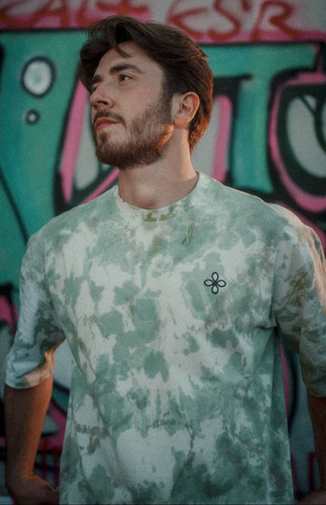 DSTNÉ - Unique Navy Green Oversized Tee - Destinée Clothing
