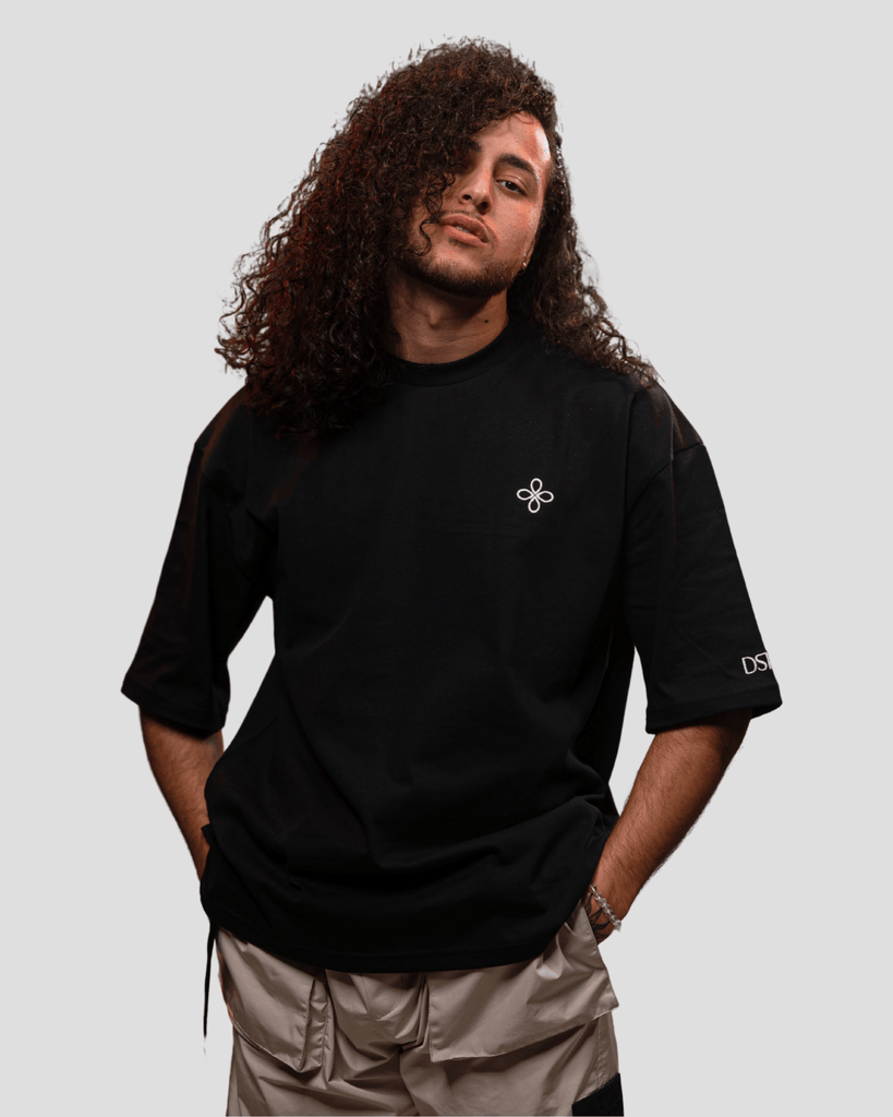 Essential Oversized Tee - Black - Destinée Clothing