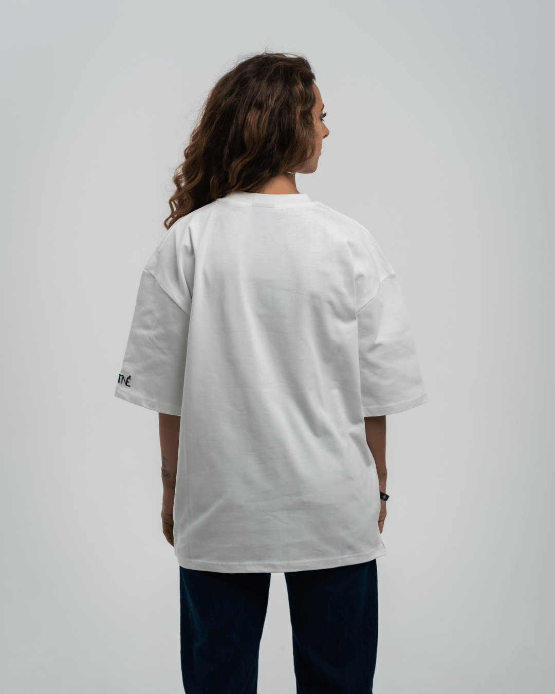 Essential Oversized Tee - White - Destinée Clothing