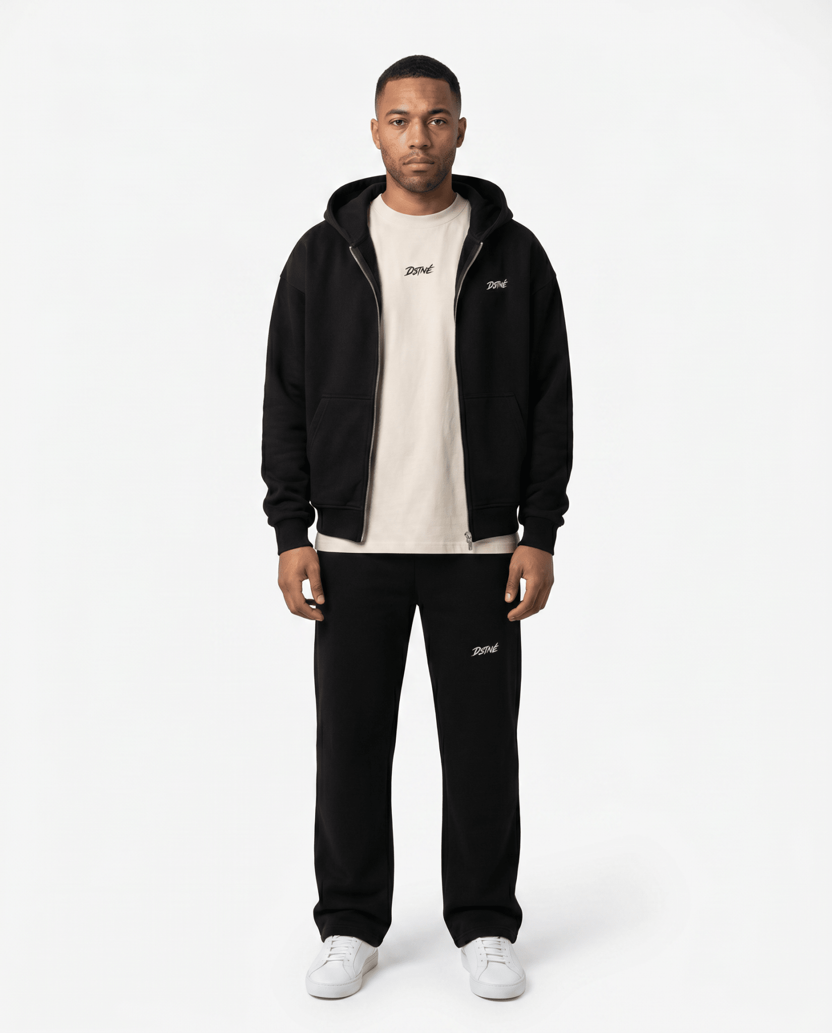 Oversized Zipper Hoodie - Sakura - Destinée Clothing